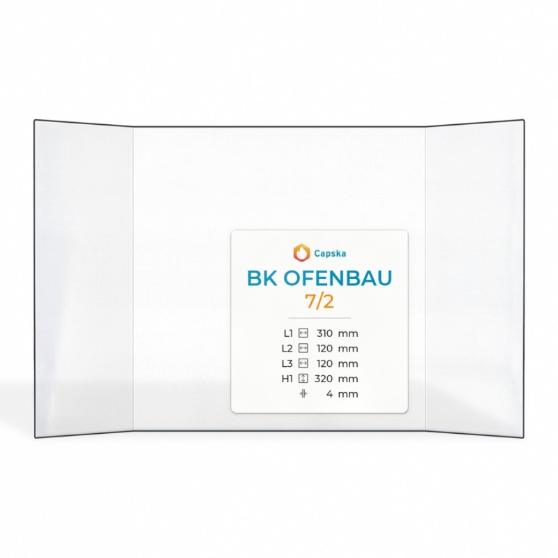 BK OFENBAU 45329 Glass - Prismatic Panel for Wood Burning Stove