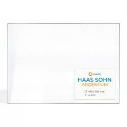 Haas Sohn ARGENTUM Glas - Rechteck Kaminglas für Kaminofen
