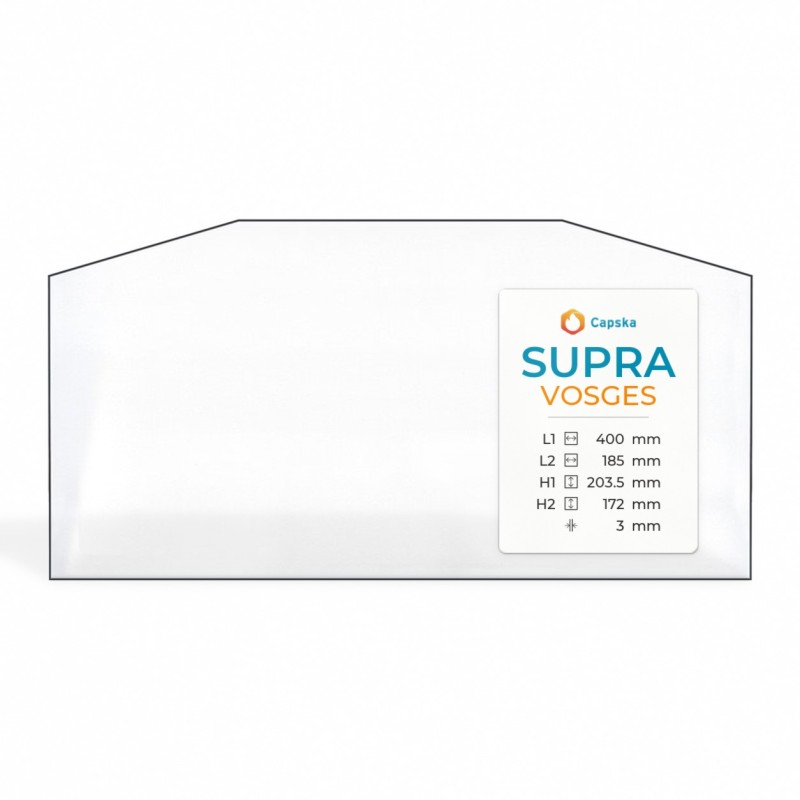 Supra VOSGES Glass Panel for Wood Burning Stove