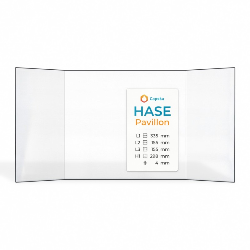HASE PAVILLON Glass - Prismatic Panel for Wood Burning Stove
