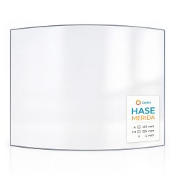 Hase MERIDA Glass - Curved glass panel for wood burning stove