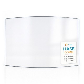 HASE COMO Glass - Curved Panel for Wood Burning Stove