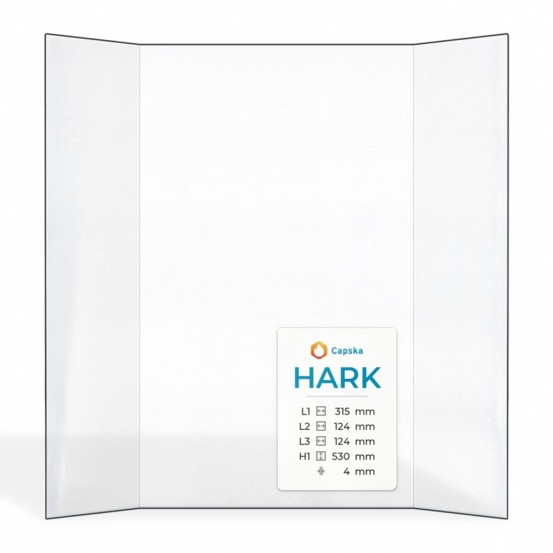 Vetro Hark RADIANTE 600/57K - Vetro Prismatico per inserto camino