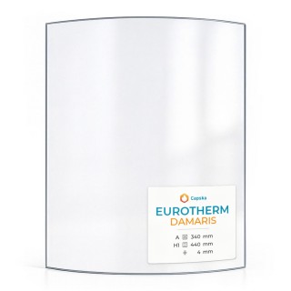 Eurotherm DAMARIS Glas - In sich gebogenes Kaminglas für Kaminofen
