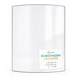 Vitre Eurotherm LAUSANNE - Verre Courbe pour poêle à bois