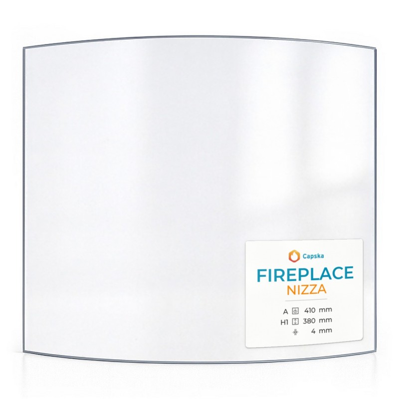 Fireplace NIZZA Glas - Kaminglas für Kaminofen