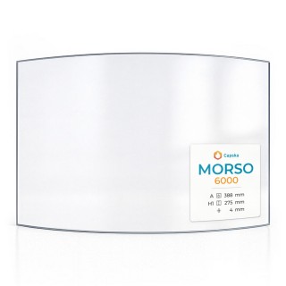 Vitre Morso 6000 - Verre Courbe pour poêle à bois