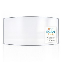 Vetro Scan 7 ET 8 - Vetro Curvo per stufa a legna