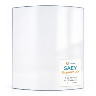 Saey SIGNUM 20 Glass - Curved Panel for Wood Burning Stove