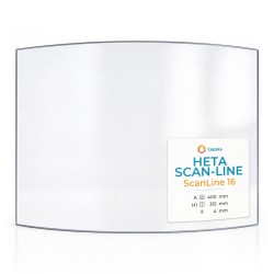 Heta Scan-Line SCANLINE 16 Glass - Curved glass panel for wood burning stove