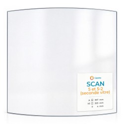 Scan 5 ET 5-2 Glass - Curved glass panel for wood burning stove