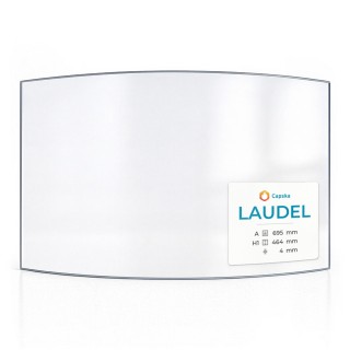 Vitre Laudel 6285 44 - Verre Courbe pour poêle à bois