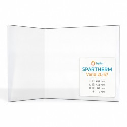 Spartherm VARIA 2L-57 Glas - Gefaltet Kaminglas für Kaminofen