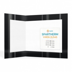 Vitre Spartherm VARIA 2LH4S - Verre Pliée Sérigraphié pour insert