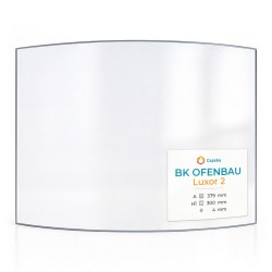 Bk Ofenbau LUXOR 2 Glas - in sich gebogenes Kaminglas für Kaminofen