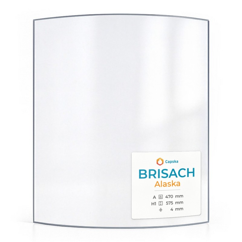 Brisach ALASKA Glas für Kaminofen - Hitzebeständiges Glaskeramikglas