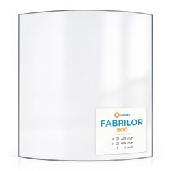 Fabrilor 900 Glass - Curved glass panel for fireplace insert