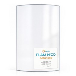 Vetro Flam N'Co ASTURIANA - Vetro Curvo per stufa a legna