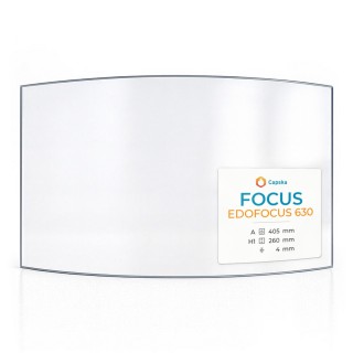 Vitre Focus Edofocus 630 405 x 260 mm - Verre Courbe - Capska