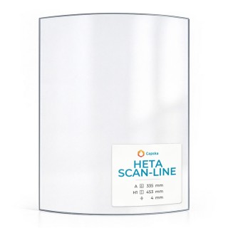 Vitre Heta Scan-Line 335X453 - Verre Courbe pour poêle à bois