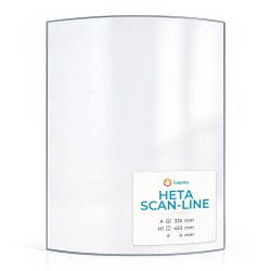 Vetro Heta Scan-Line 335X453 - Vetro Curvo per stufa a legna