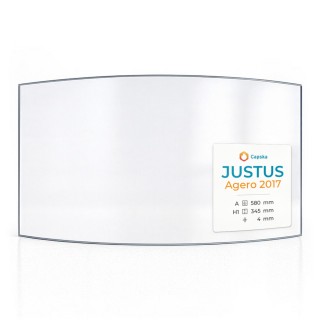 Justus AGERO 2017 Glass - Curved Glass Panel for Wood Burning Stove