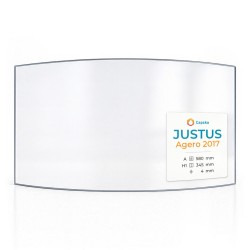 Vitre Justus AGERO 2017 - Verre Courbe pour poêle à bois