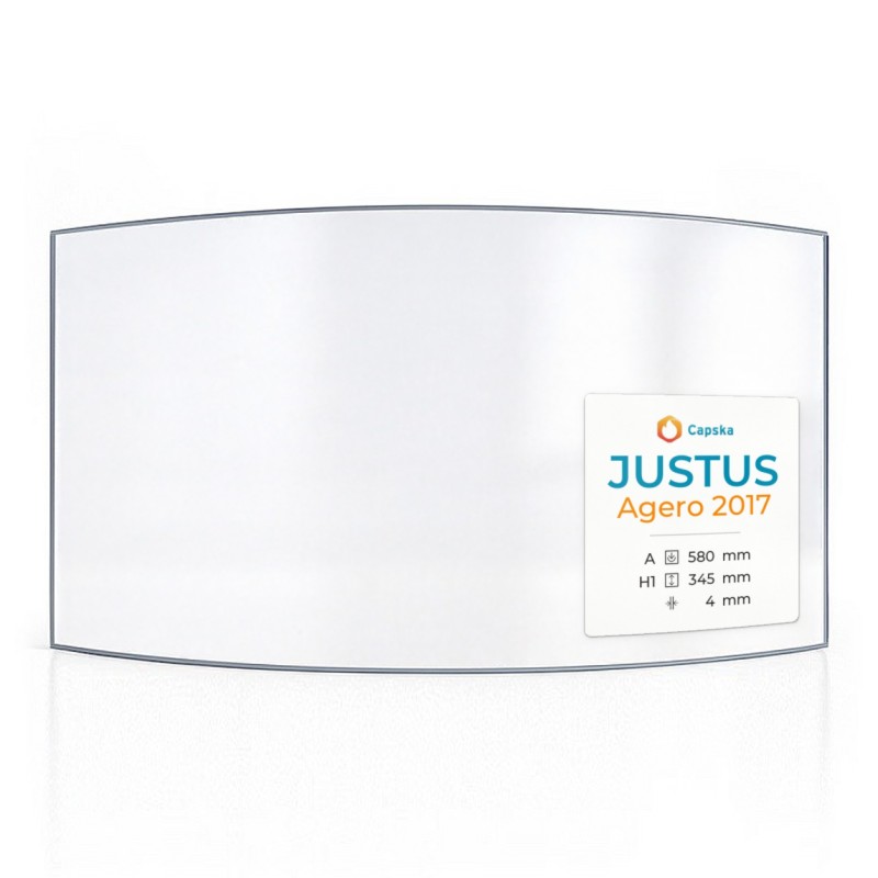 Vetro Justus AGERO 2017 - Vetro Curvo per stufa a legna