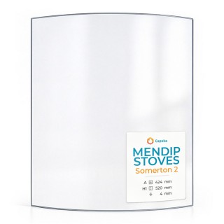Vetro Mendip Stoves SOMERTON 2 - Vetro Curvo per stufa a legna