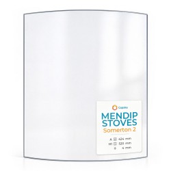 Vetro Mendip Stoves SOMERTON 2 - Vetro Curvo per stufa a legna