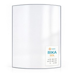 Vitre Rika SOL - Verre Courbe pour poêle à bois