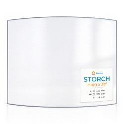 Storch HIERRO 3SF Glass - Curved glass panel for wood burning stove