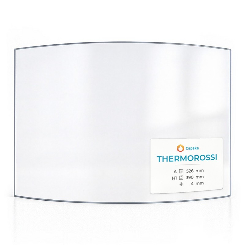 Vetro Thermorossi 526X390 - Vetro Curvo per stufa a legna
