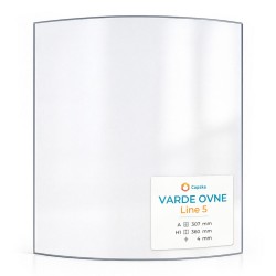 Vetro Varde Ovne LINIE 5 - Vetro Curvo per stufa a legna