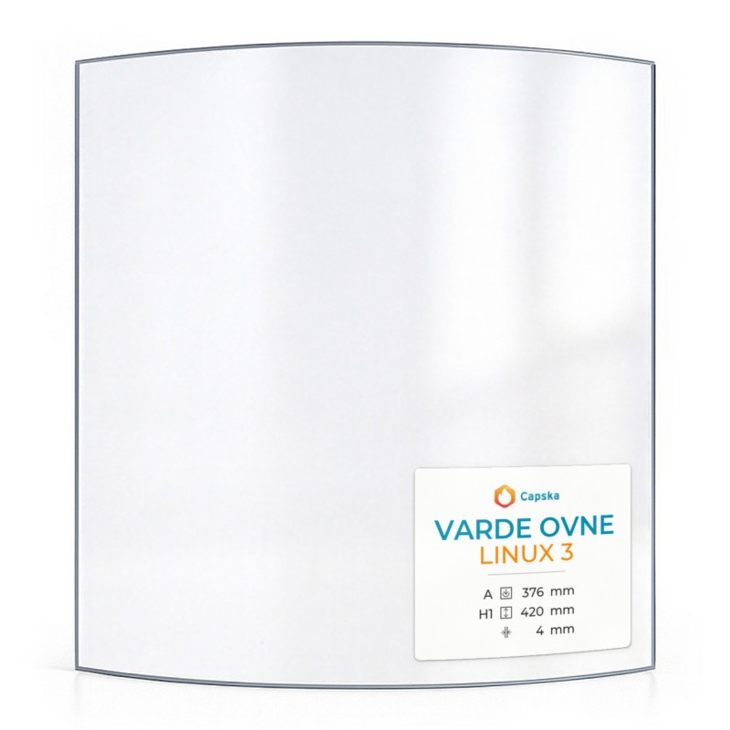 Vitre Varde Ovne LINUX 3 - Verre Courbe pour poêle à bois