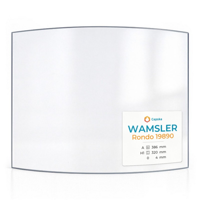 Wamsler RONDO 19890 Glas - Kaminglas für Kaminofen