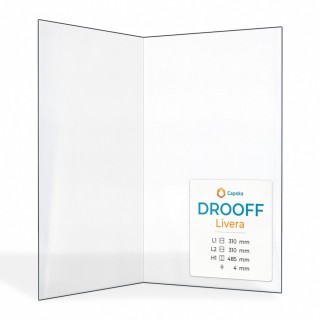 Vitre Drooff Livera - Verre plié pour poêle à bois
