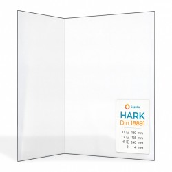 Hark DIN 18891 Glas - Gefaltet Kaminglas für Kaminofen