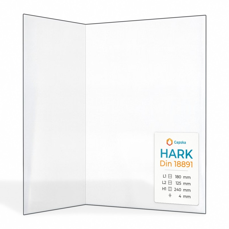 Vitre Hark DIN 18891 - Verre Pliée pour poêle à bois