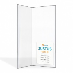 Vetro Justus 4615-8 - Vetro Piegato per stufa a legna
