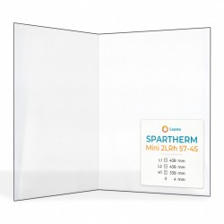 Spartherm MINI 2LRH 57-4S Glas - Gefaltet Kaminglas für Kaminofen