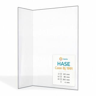 HASE CASE BJ 1991 Glass - Folded Glass Panel for Wood Burning Stove