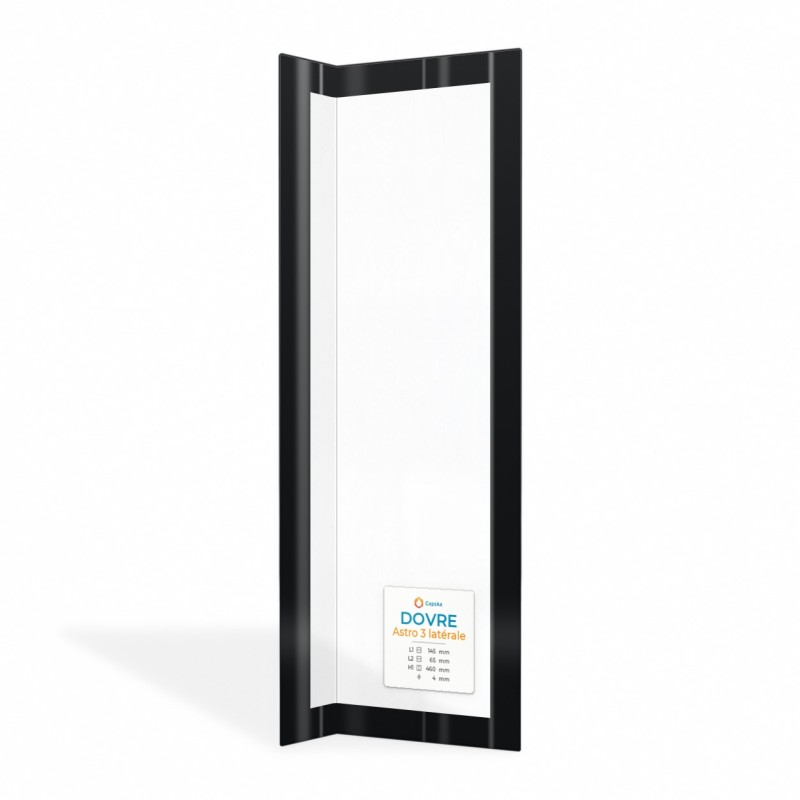 Dovre ASTRO 3 LATÉRALE Glass - Folded Glass Panel for Wood Burning Stove