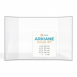 Arkiane OCTUOR 107 Glas - Prismatisch Kaminglas für Kaminofen