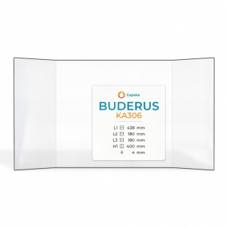 Vitre Buderus KA306 - Verre Prismatique pour insert