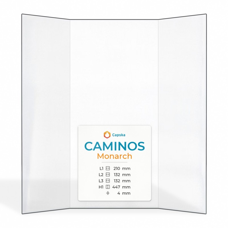Caminos MONARCH Glass - Prismatic Panel for Wood Burning Stove
