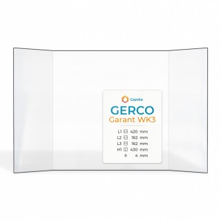 Vetro Gerco GARANT WK3 - Vetro Prismatico per inserto caminetto