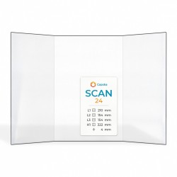 Scan 24 Glass - Prismatic glass panel for wood burning stove