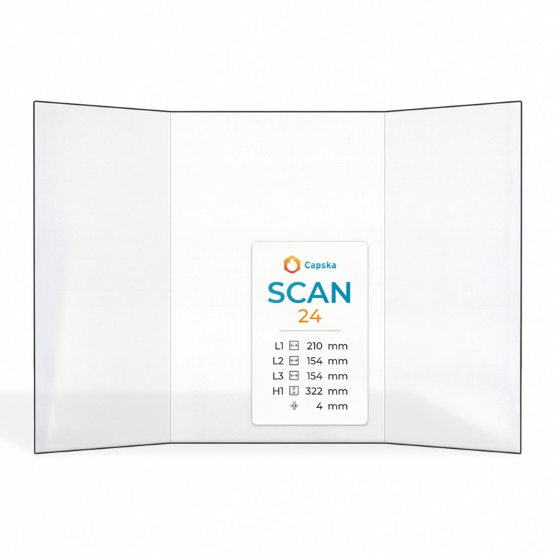 Scan 24 Glass - Prismatic Glass Panel for Wood Burning Stove