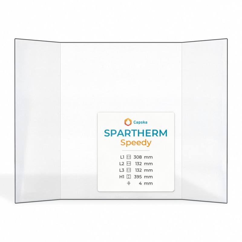 Spartherm SPEEDY Glass - Prismatic Panel for Fireplace Insert